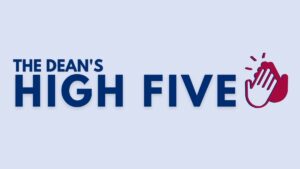 The Dean's high five